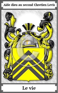 Le vie Family Crest Download (JPG)  Book Plated - 150 DPI